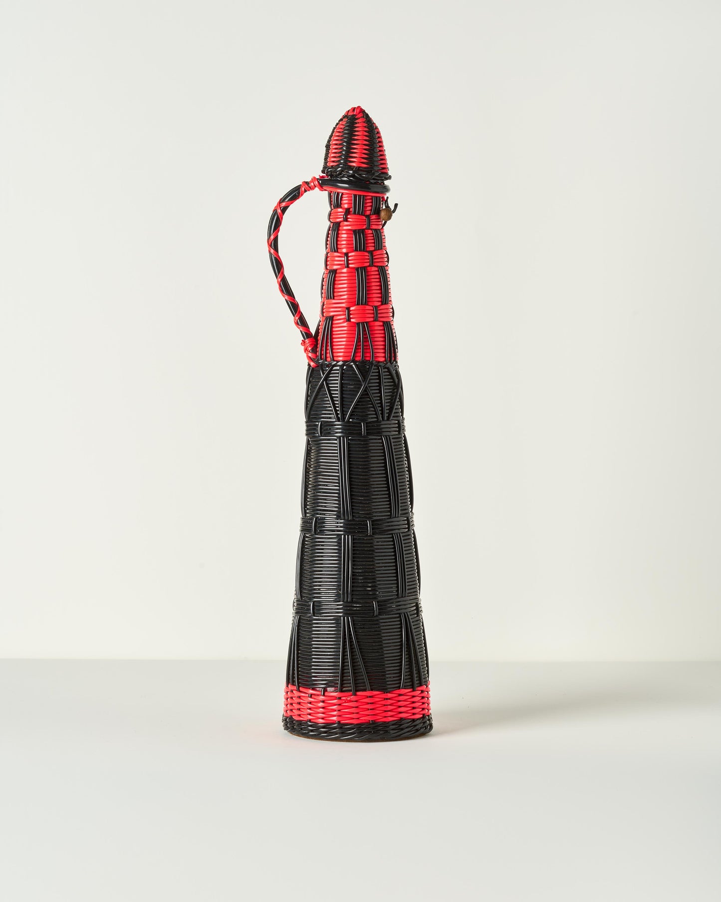 Vintage Scoubidou wine Bottle
