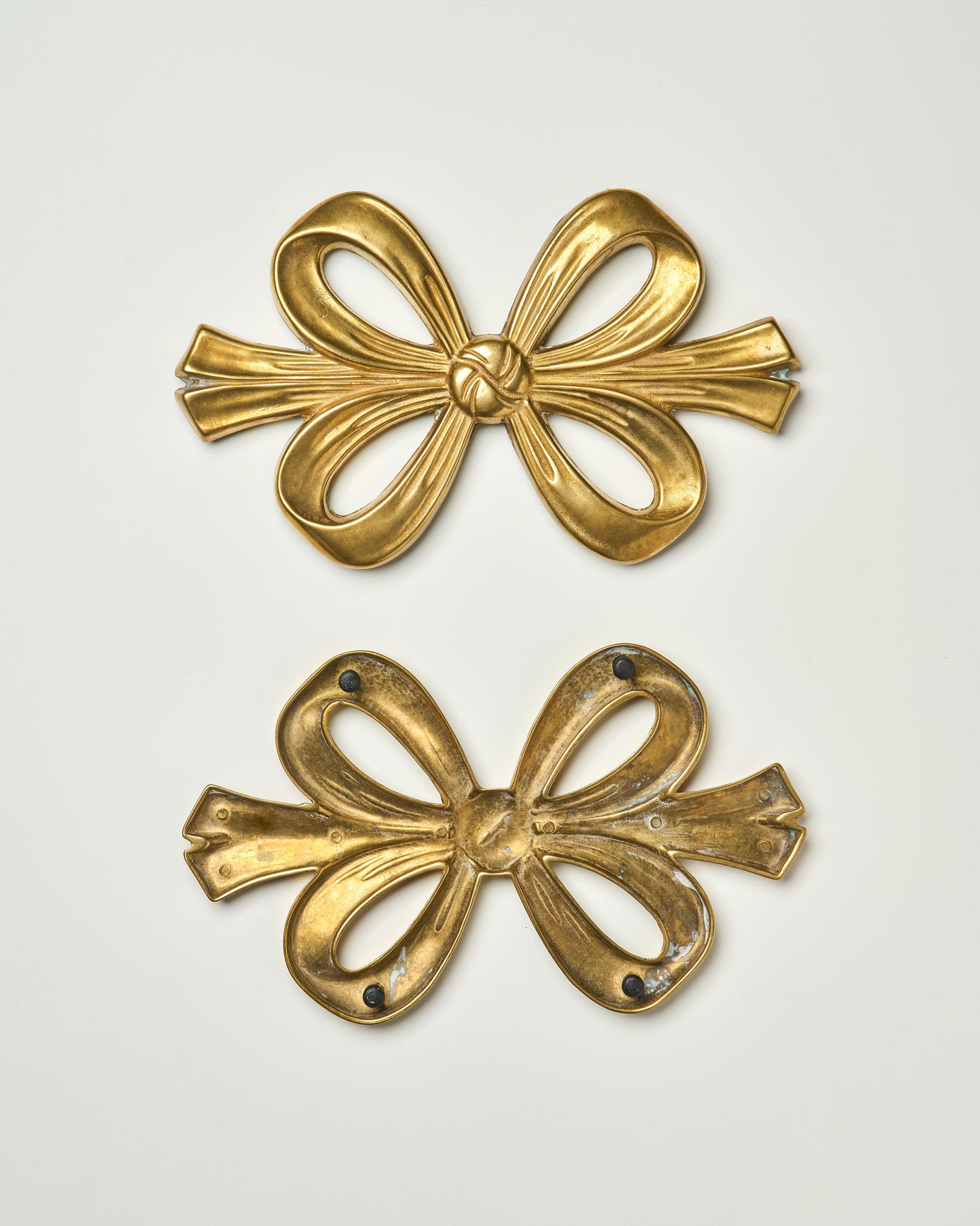Vintage Brass Bow Trivet