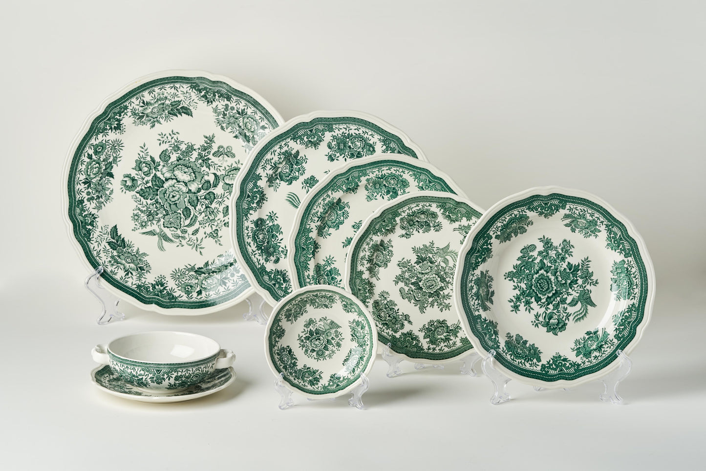 Vintage Villeroy & Boch Green Fasan Serving Platters