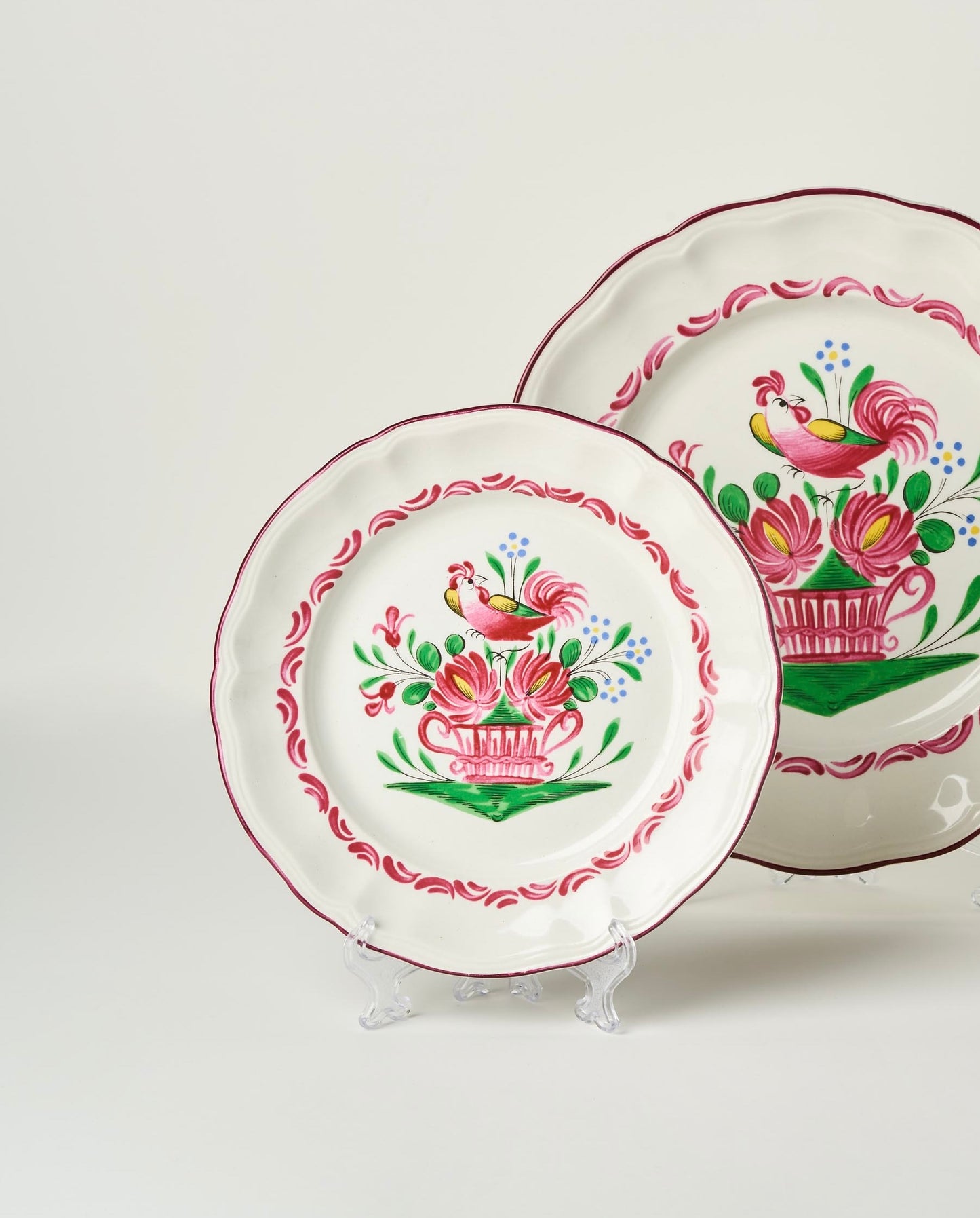 St Clement Faience "Coq" Set