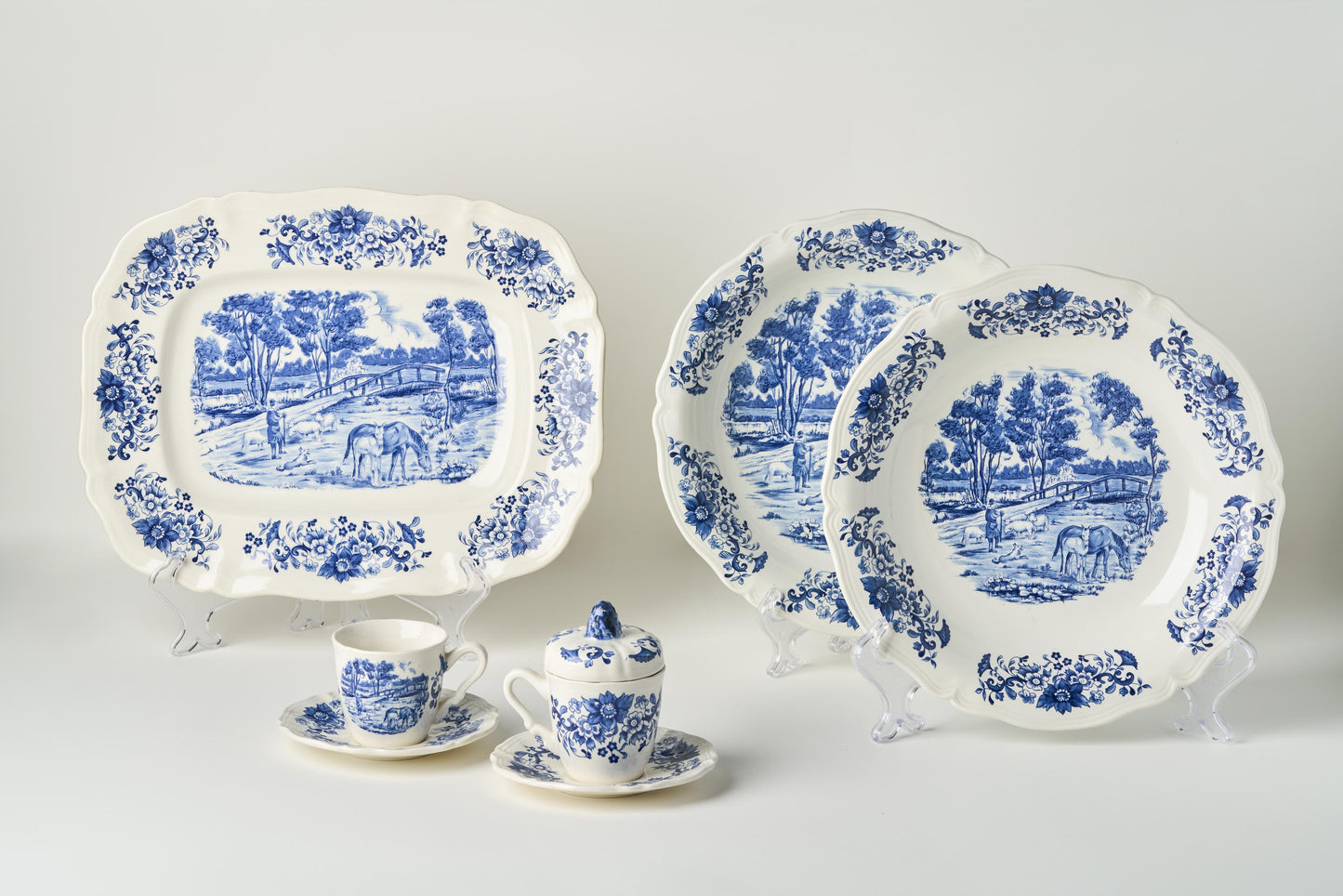 Vintage Sarreguemines Derby Serving Platters