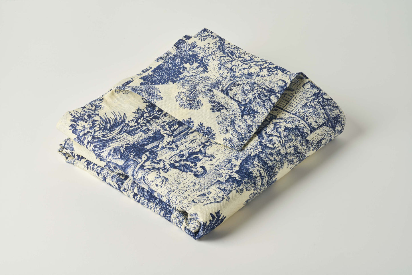 Toile De Jouy Tablecloth - blue