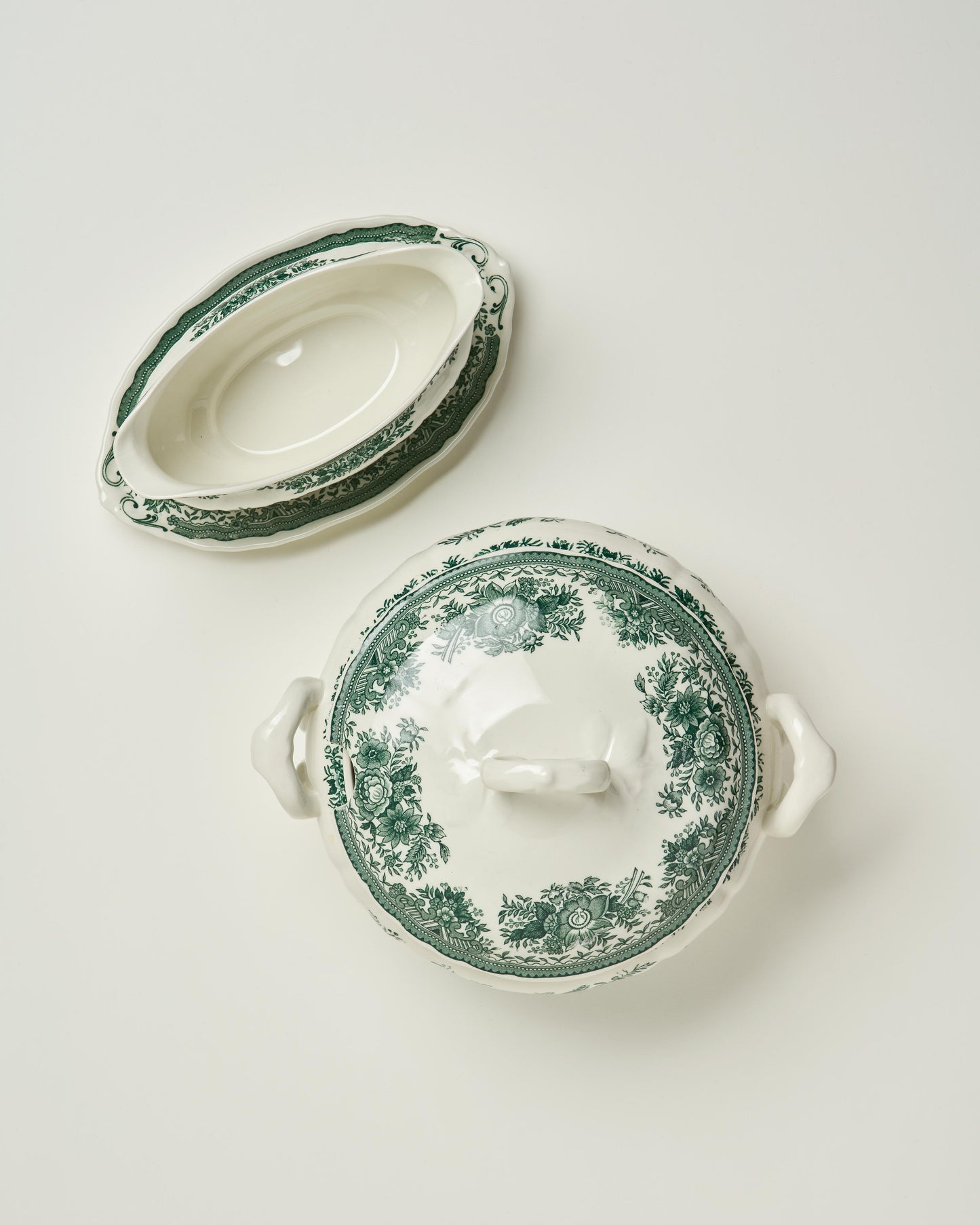 Vintage Villeroy & Boch Green Fasan Set