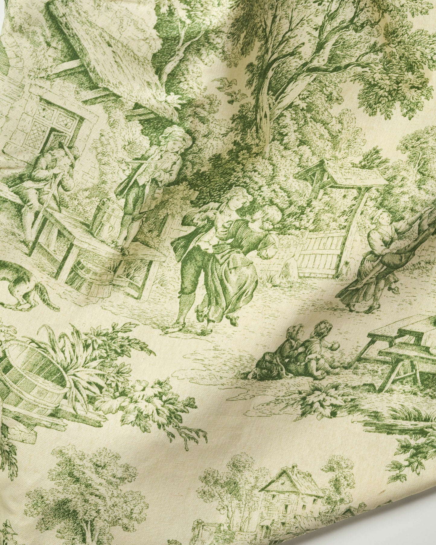 Toile De Jouy Tablecloth - light green