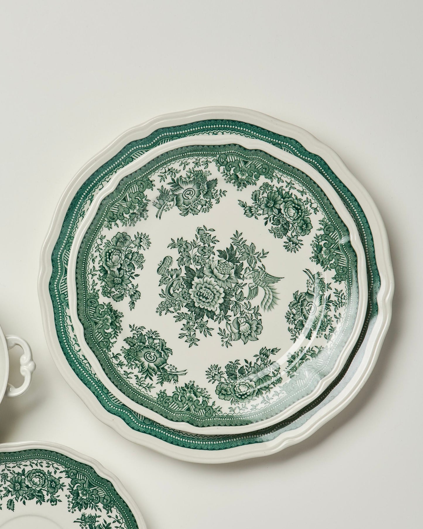 Vintage Villeroy & Boch Green Fasan Serving Platters