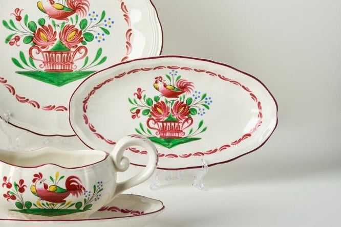 St Clement Faience "Coq" Raviera Plate