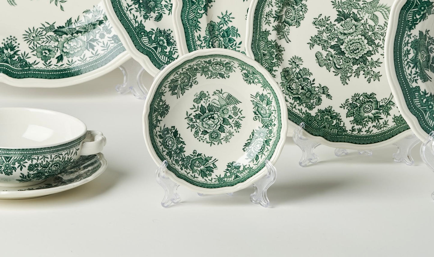 Vintage Villeroy & Boch Green Fasan Fruit Bowls