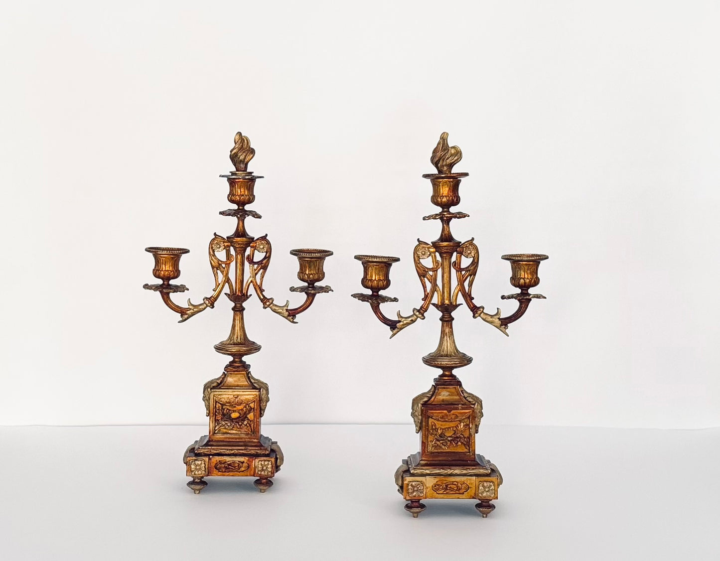 Metal Candle Holders with Snuffers