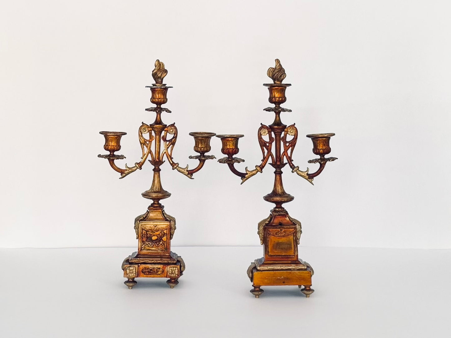 Metal Candle Holders with Snuffers