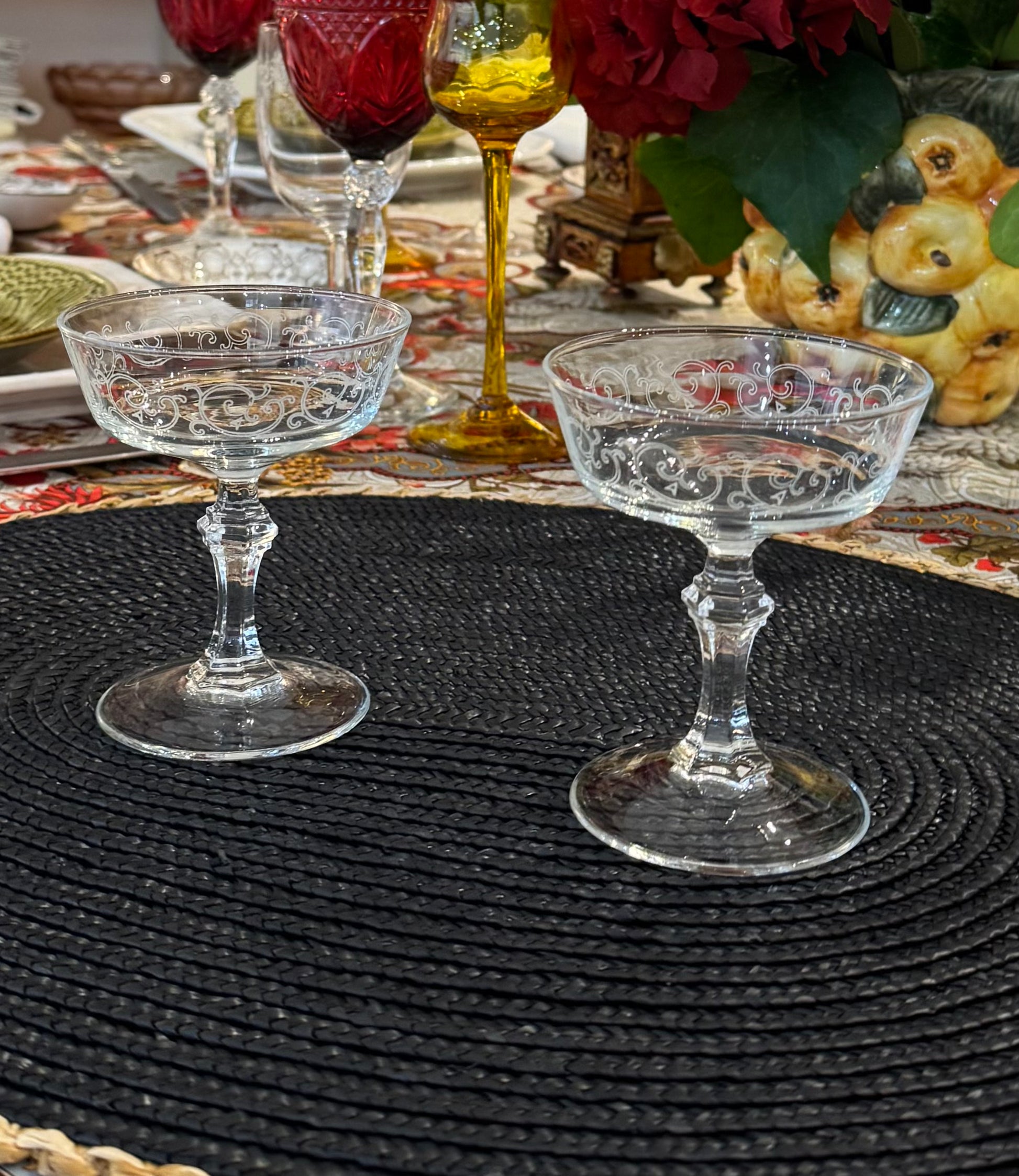 Vintage Champagne Glasses