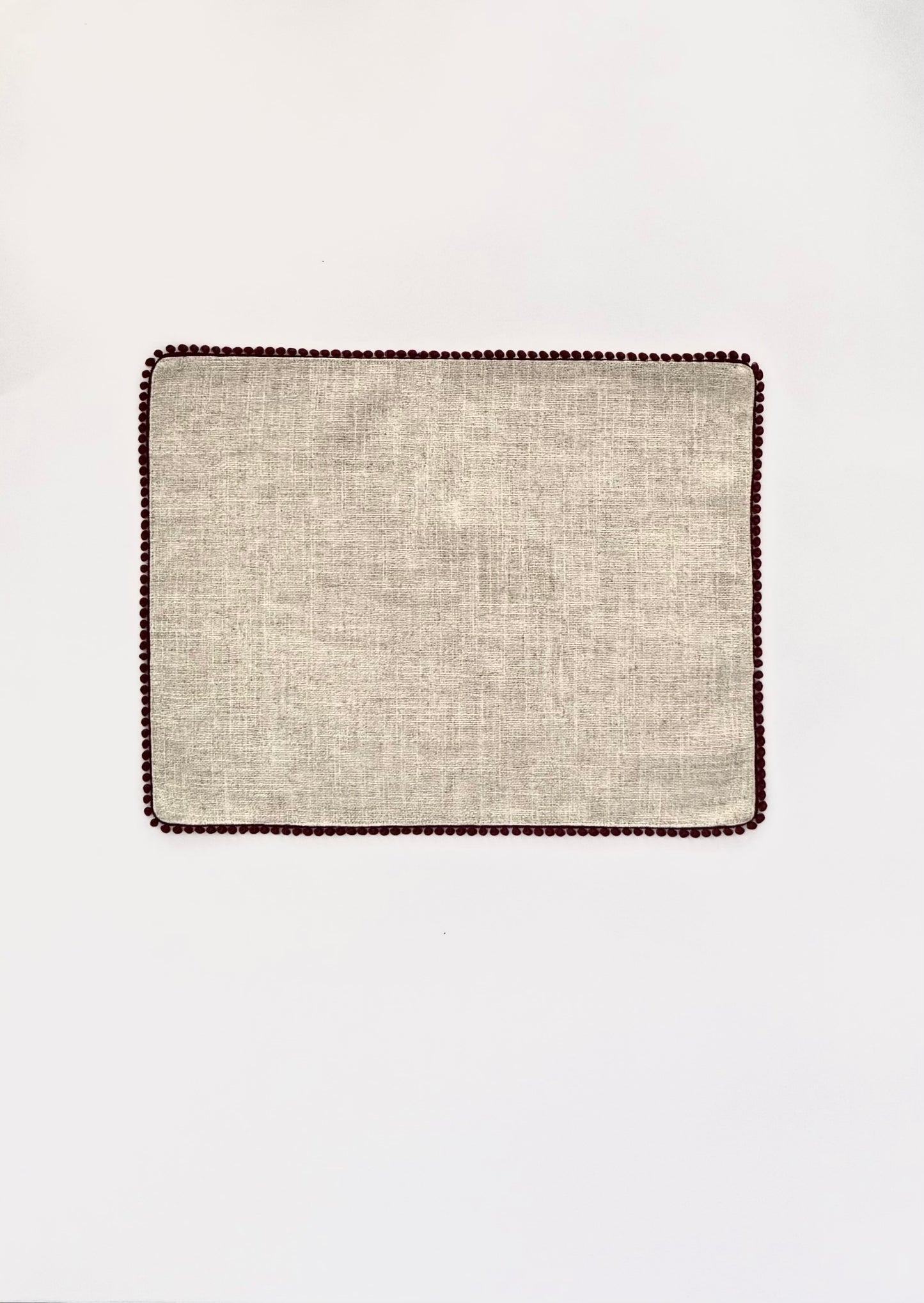 Argilla Studio Placemat - antique hemp lining