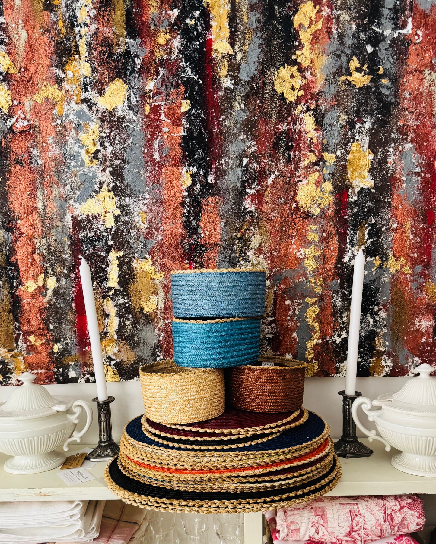Straw Bread Basket