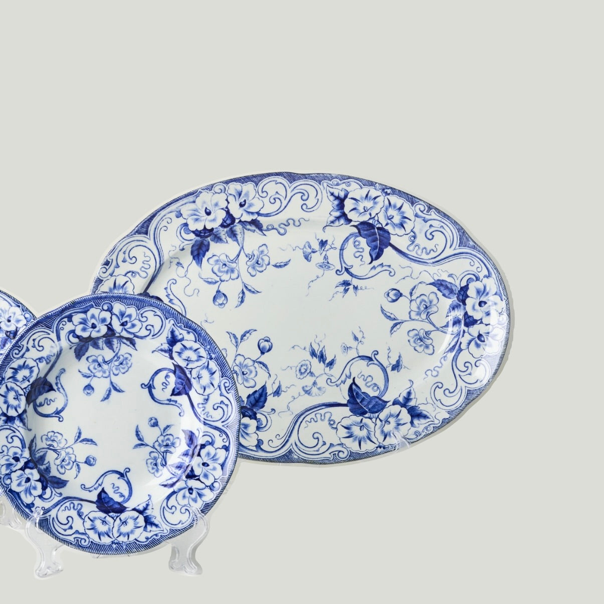 Creil et Montereau Flora Serving Platter
