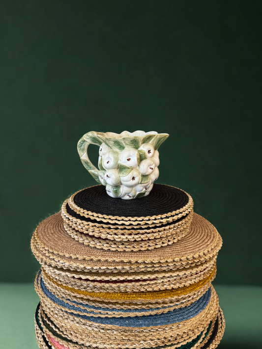 Mela Jug - Green & White