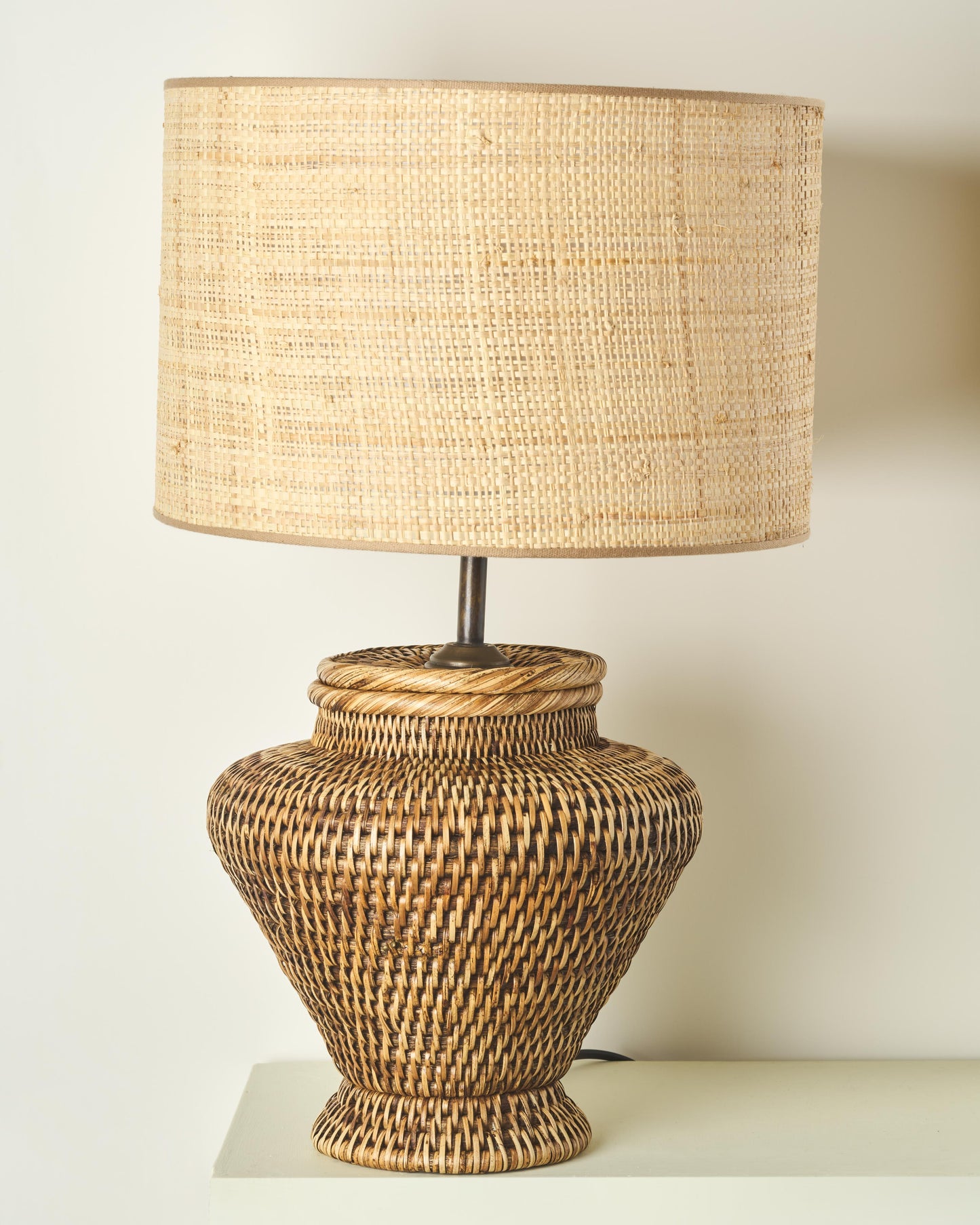 Rattan Lamp & Argilla Design Lampshade
