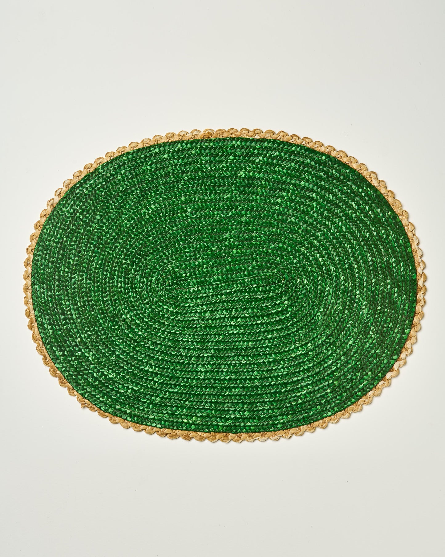Straw Placemat- olive green