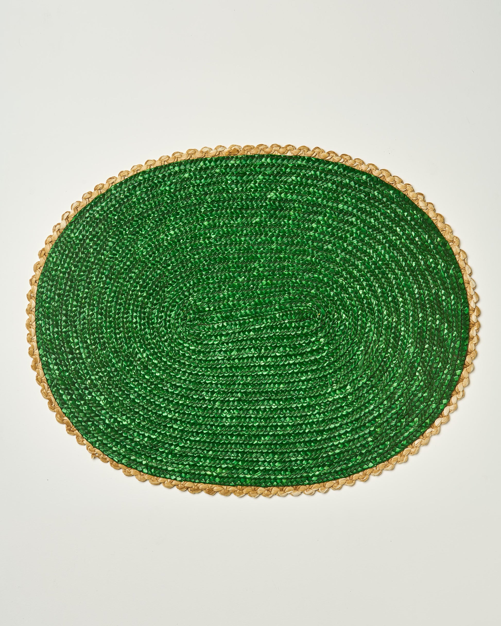 Straw Placemat- olive green