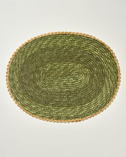 Argilla Studio Straw Placemat - caramel