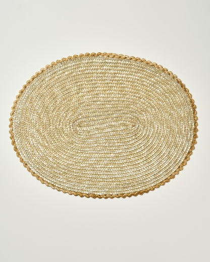 Argilla Studio Straw Placemat - caramel